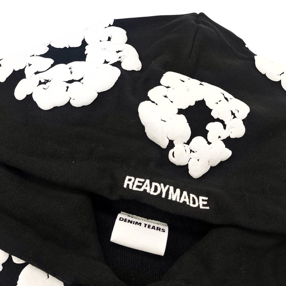 READYMADE x Denim Tears Cotton Wreath Pullover Hoodie Black - Picture 3 of 5